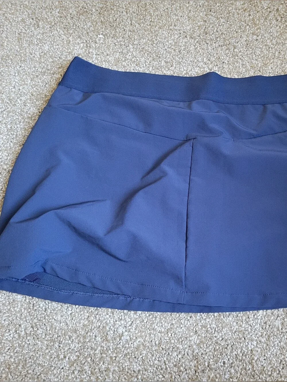 Greg Norman Women's Skort Golf/Tennis Size XL Navy Zippered Pockets Short